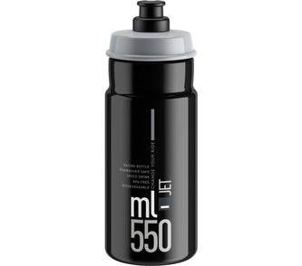 lahev ELITE Jet Black šedé logo, 550 ml