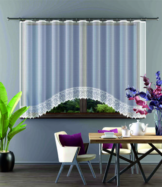 Hotová záclona, Livie, bílá 220 x 120 cm Hotová záclona, Livie, bílá 220 x 120 cm