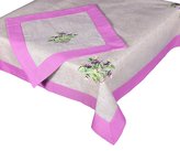 Forbyt, Ubrus vyšívaný, Levandule a fialový lem, béžový 35 x 160 cm