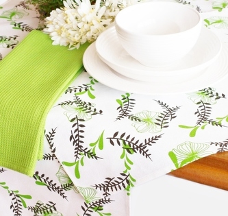 Forbyt, Ubrus bavlněný, Zelený, 90 x 90 cm