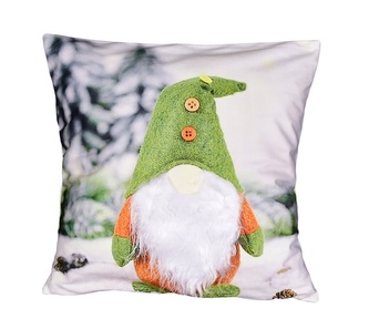 Fotonávlek, Trpaslík zelený s 3D fousy, 40 x 40 cm Fotonávlek, Trpaslík zelený s 3D fousy, 40 x 40 cm