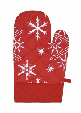 Chňapka kuchyňská, Snow, červená