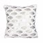Návlek na polštář, Plyšový s lístečky, krémověbílá, 40 x 40 cm