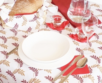 Forbyt, Ubrus bavlněný, Bordo, 90 x 90 cm