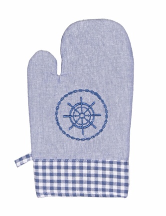 Chňapka kuchyňská, Kruh a káro 2203, modrá