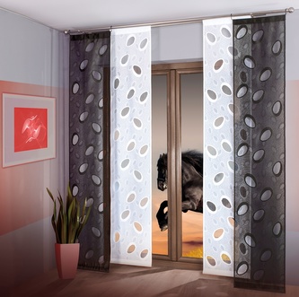 Forbyt, Zavěsové panely, Black and White 50 x 240 cm bílá