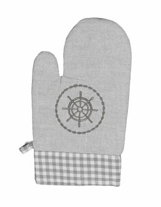 Chňapka kuchyňská, Kruh a káro 2203, šedá