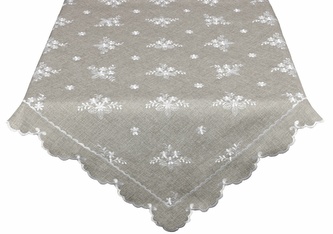 Ubrus celoroční, Anička, šedý 40 x 140 cm