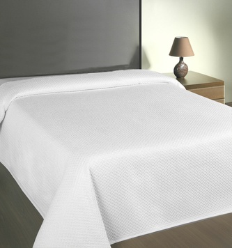 Přehoz na postel, Safira, bílá 140 x 220 cm