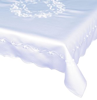 Forbyt, Ubrus vyšívaný, Gold, bílý 44 x 96 cm