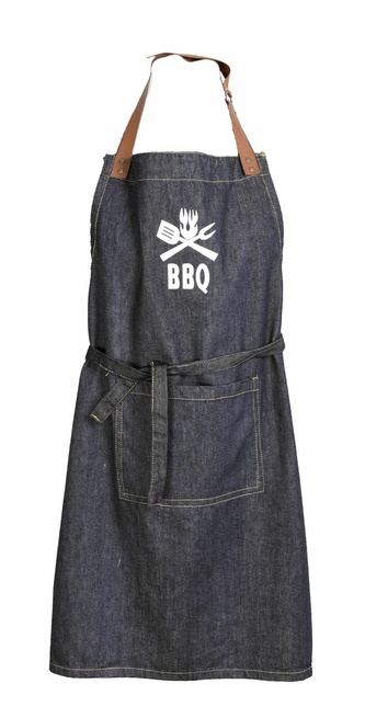 Zástěra kuchyňská, Jeans BBQ, šedomodrá
