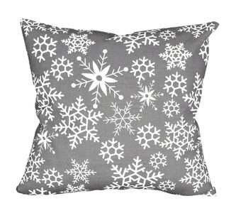 Návlek na Polštář, Vločky 3035, šedé