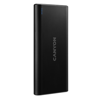 CANYON powerbanka PB-106B,10000mAh Li-poly,Input 5V/2A (Micro-USB/USB-C),Output 5V/2.1A (2xUSB-A),černá
