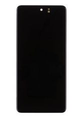 LCD display + Dotyk + Přední Kryt Samsung M526B Galaxy M52 5G Black (Service Pack)