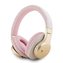 Guess PU Leather 4G Script Logo Bluetooth Stereo Headphone Pink
