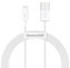 Baseus CALYS-B02 Superior Fast Charging Kabel Lightning 2.4A 1.5m White