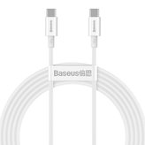 Baseus CATYS-C02 Superior Fast Charging Datový Kabel USB-C - USB-C 100W 2m White