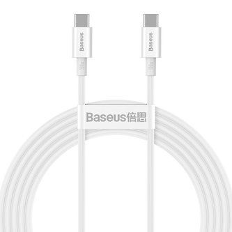 Baseus CATYS-C02 Superior Fast Charging Datový Kabel USB-C - USB-C 100W 2m White