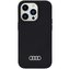 Audi Silicone Zadní Kryt pro iPhone 14 Pro Max Black