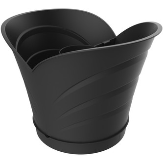 BAMA Květináč TULIPANO sada 4ks, barva šedá