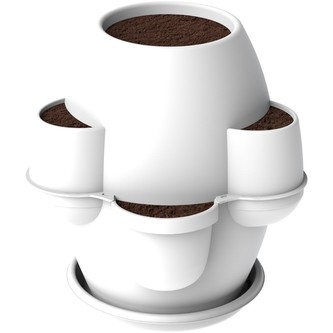 BAMA Květináč OASI, 80x80cm, barva bílá