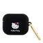 Hello Kitty Liquid Silicone 3D Kitty Head Logo pouzdro AirPods Pro černé