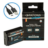 Aku Canon LP-E12 750mAh Li-Ion Platinum USB-C nabíjení