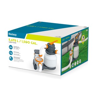 Pískové filtrační čerpadlo Bestway 5678L/1500gal Pískové filtrační čerpadlo Bestway 5678L/1500gal