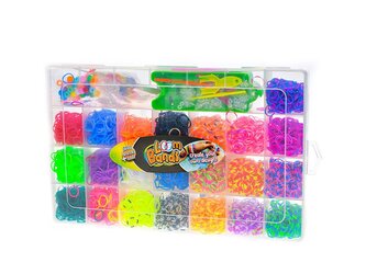 Sada pro pletení náramků z gumiček 5600ks v krabičce