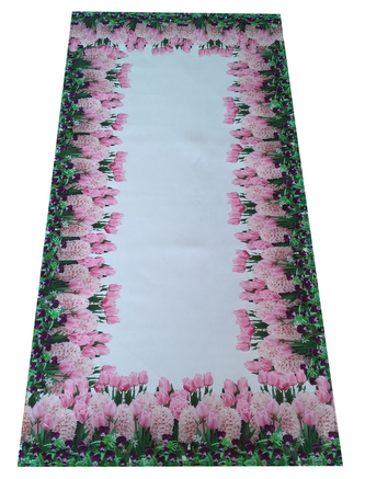 Vzorovaný ubrus - běhoun na stůl TULIPÁNY II. 50x100 cm Mybesthome