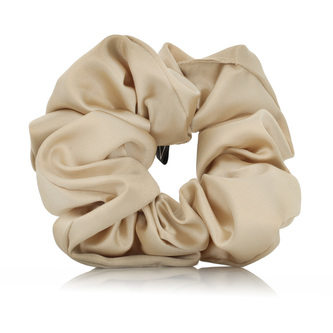 MURU saténová scrunchie gumička - Champagne