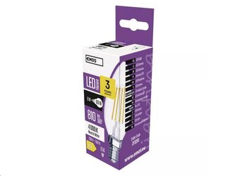 LED žárovka EMOS ZF3241 Filament Candle 6W E14 neutrální bílá