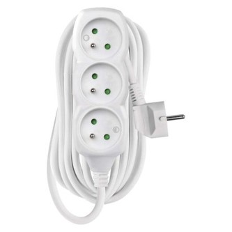 Prodlužovací kabel EMOS P0317R – 3 zásuvky, 7m, bílý