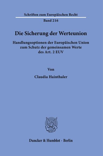 Die Sicherung der Werteunion.