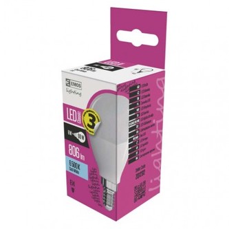 LED žárovka Classic Mini Globe 8W E14 studená bílá