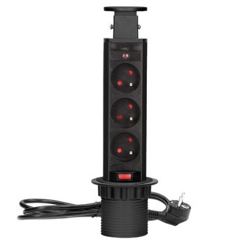 ORNO OR-AE-1347/B Zásuvka výsuvný blok, černá