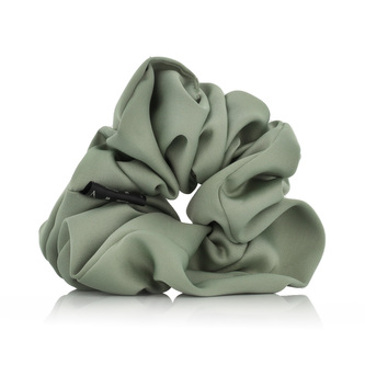 MURU saténová scrunchie gumička - mentolová matná