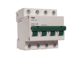 Jistič DC 13A/C 4P VCX  XYDB7-13A, DC1000V, na DIN lištu