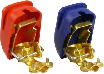 Svorky na autobaterii - rychloupínací - pár + a  -