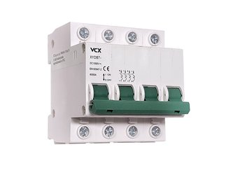 Jistič DC 16A/C 4P VCX  XYDB7-16A, DC1000V, na DIN lištu