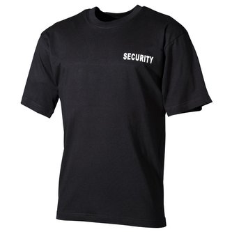 Triko SECURITY krátký rukáv ČERNÉ vel.M
