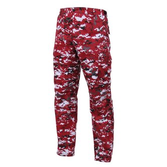 Kalhoty BDU DIGITAL ČERVENÁ