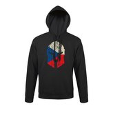 Mikina CZECH SPARTAN s kapucou ČERNÁ vel.XXL