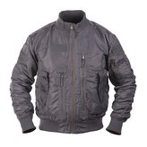 Bunda pilotní US TACTICAL ŠEDÁ vel.XL