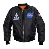Bunda MA1 FLIGHT NASA ČERNÁ vel.S