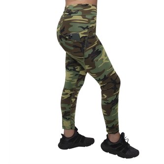 Legíny dámské WORKOUT s kapsami WOODLAND vel.XS