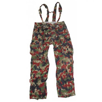 Kalhoty polní švýcarské se šlemi SCHWEIZ TARN použité vel.46-70
