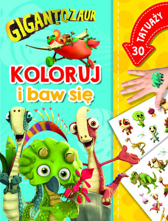 Gigantozaur Koloruj i baw się 30 tatuaży