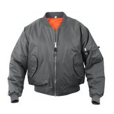 Bunda ULTRA FORCE MA1 FLIGHT ŠEDÁ vel.XL
