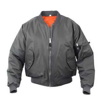 Bunda ULTRA FORCE MA1 FLIGHT ŠEDÁ vel.XL
